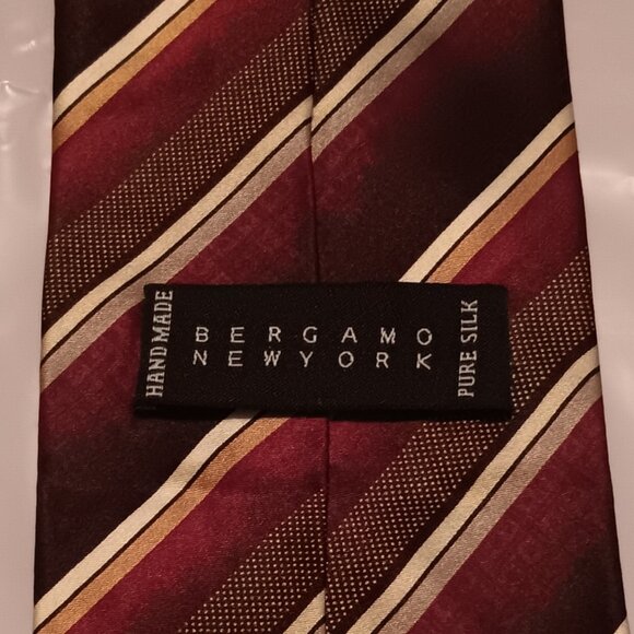 Bergamo New York Men's Silk Handmade Ties - Set of 3 - Picture 4 of 14